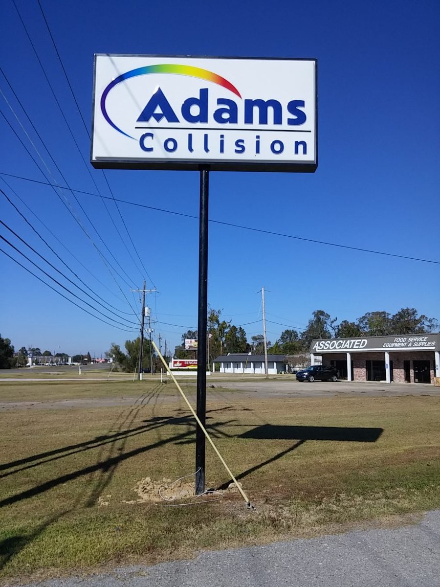 Adams Collision Airline Sign - Greater Baton Rouge Signs
