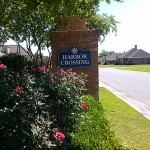 Harbor Crossing HDU Sandblasted Sign