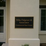 Mike Falgoust & Associates Bronze Plaque - Greater Baton Rouge Signs
