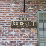 Joubert JF Bronze Plaque Sign - Greater Baton Rouge Signs