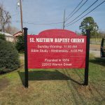 St. Matthew Baptist Church - Greater Baton Rouge Signs